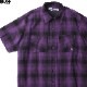 BLUCO OMBRE WORK SHIRT S/S (PURPLE) [1106-3A02]