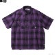 BLUCO OMBRE WORK SHIRT S/S (PURPLE) [1106-3A02]