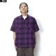 BLUCO OMBRE WORK SHIRT S/S (PURPLE) [1106-3A02]