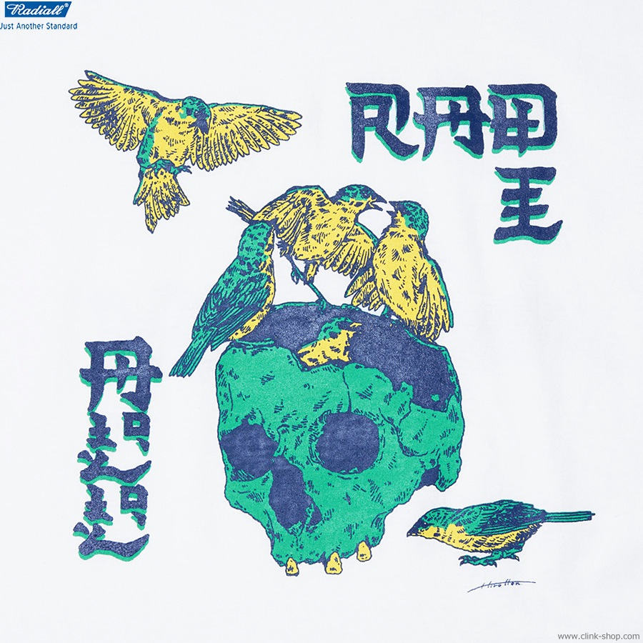 RADIALL SUZUME - CREW NECK T-SHIRT S/S (WHITE) [RAD-23SS-SPOT-TEE002]