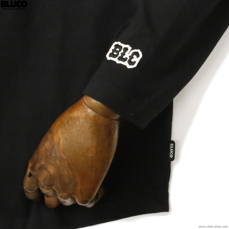 BLUCO HEAVY DRY COTTON RAGLAN L/S TEE -Champ- (BLACK) [155-12-012]