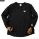 BLUCO HEAVY DRY COTTON RAGLAN L/S TEE -Champ- (BLACK) [155-12-012]