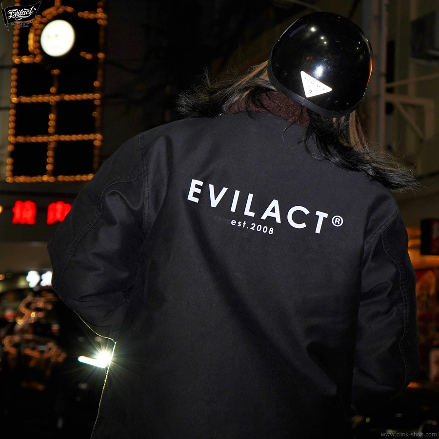 EVILACT MC DECK JKT (BLACK) [EA25-ACT2-J06]