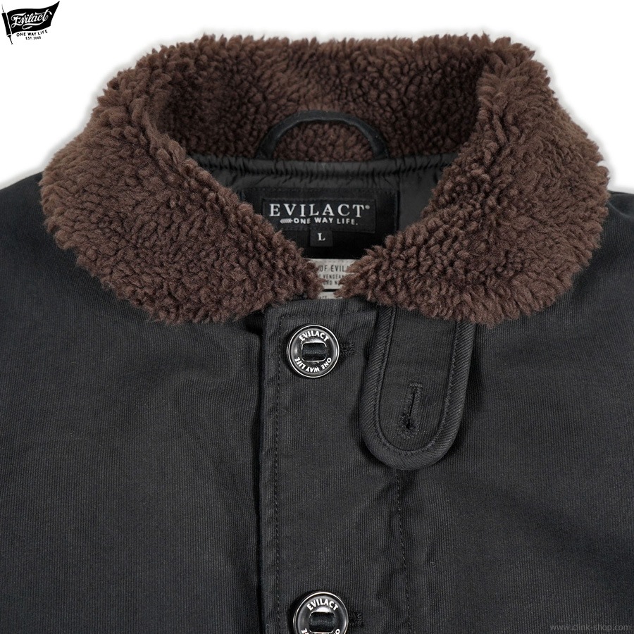 EVILACT MC DECK JKT (BLACK) [EA25-ACT2-J06]