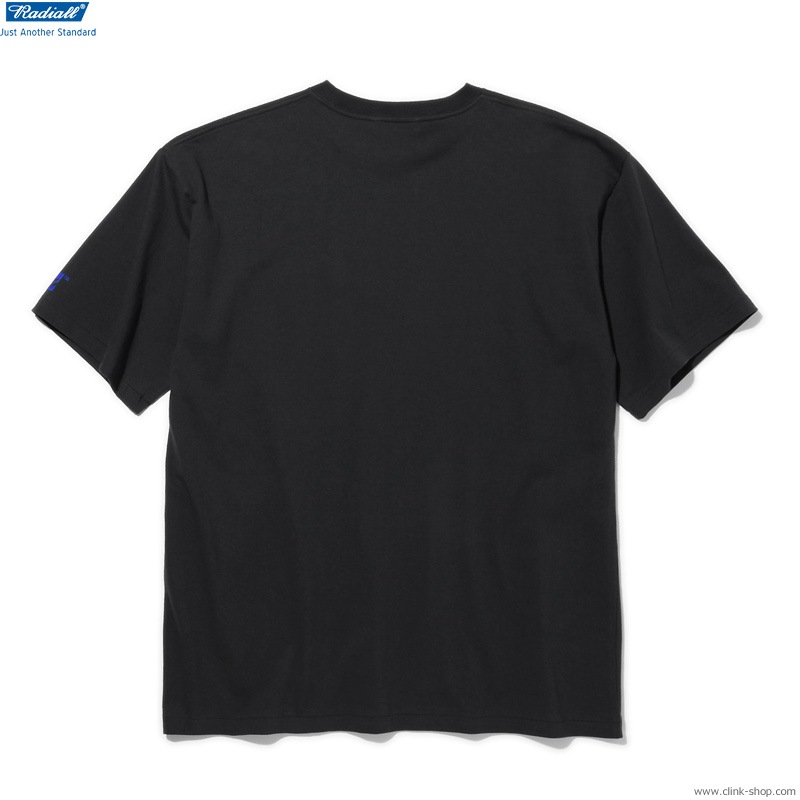 RADIALL SCRIPT - CREW NECK POCKET T-SHIRT S/S (BLACK) [RAD-22SS-SPOT-TEE003]