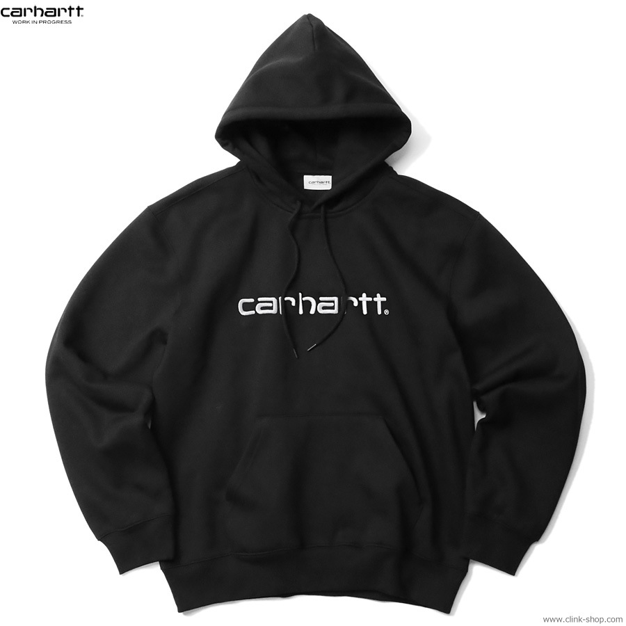 CARHARTT WIP HOODED CARHARTT SWEATSHIRT (BLACK/WHITE)