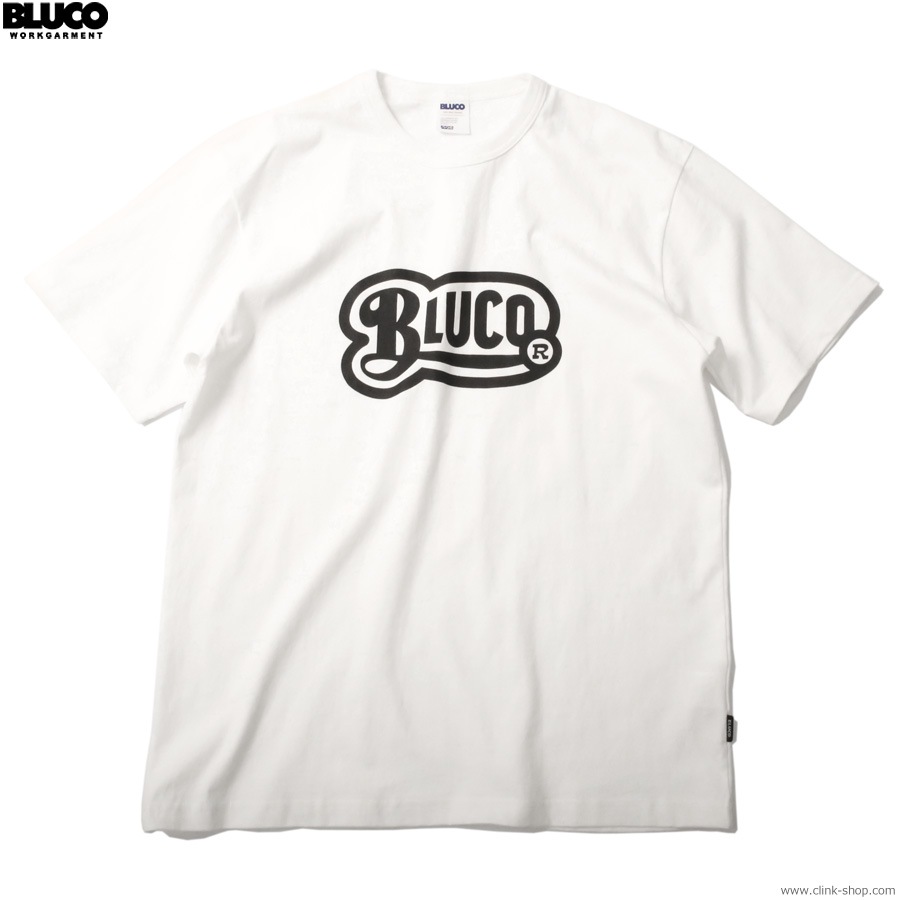 SALE 20��OFF BLUCO PRINT TEE -Old- (WHITE-BLACK) [153-22-011]