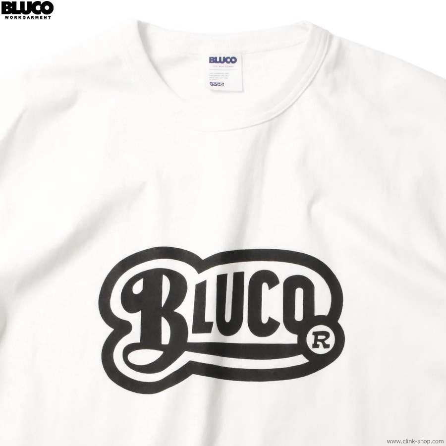 SALE 20��OFF BLUCO PRINT TEE -Old- (WHITE-BLACK) [153-22-011]