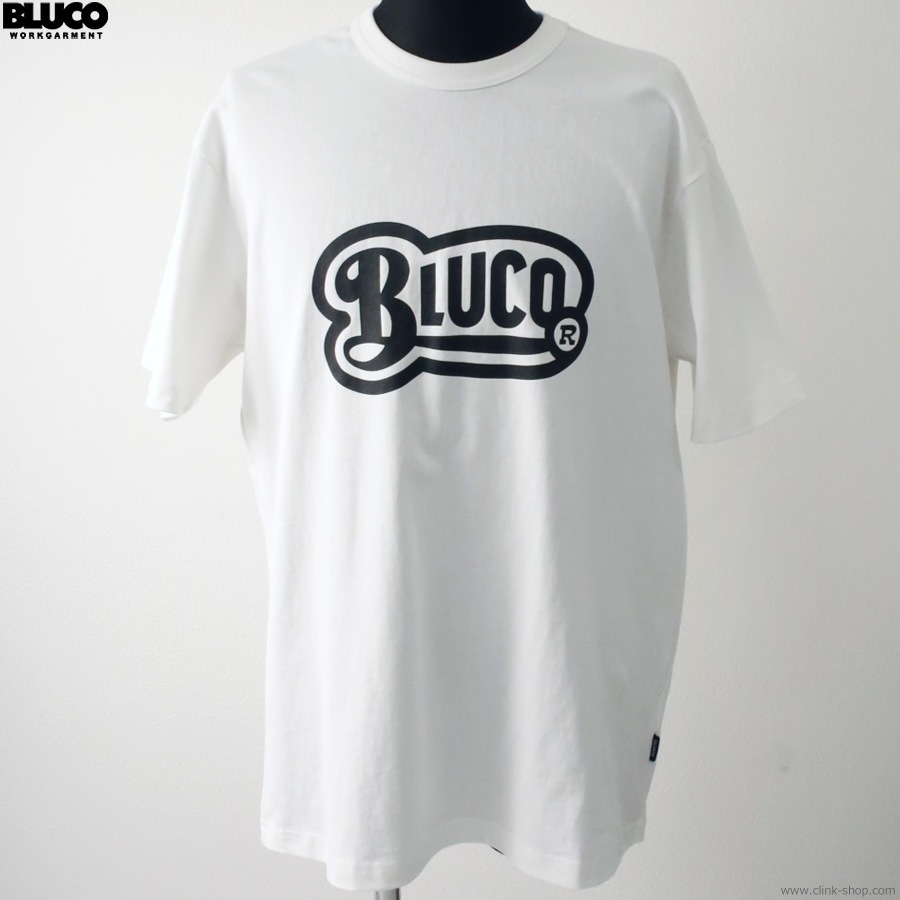 SALE 20��OFF BLUCO PRINT TEE -Old- (WHITE-BLACK) [153-22-011]
