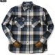 BLUCO BUFFALO CHECK FLANNEL SHIRT (NAVY) [155-11-048]