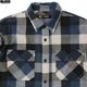 BLUCO BUFFALO CHECK FLANNEL SHIRT (NAVY) [155-11-048]