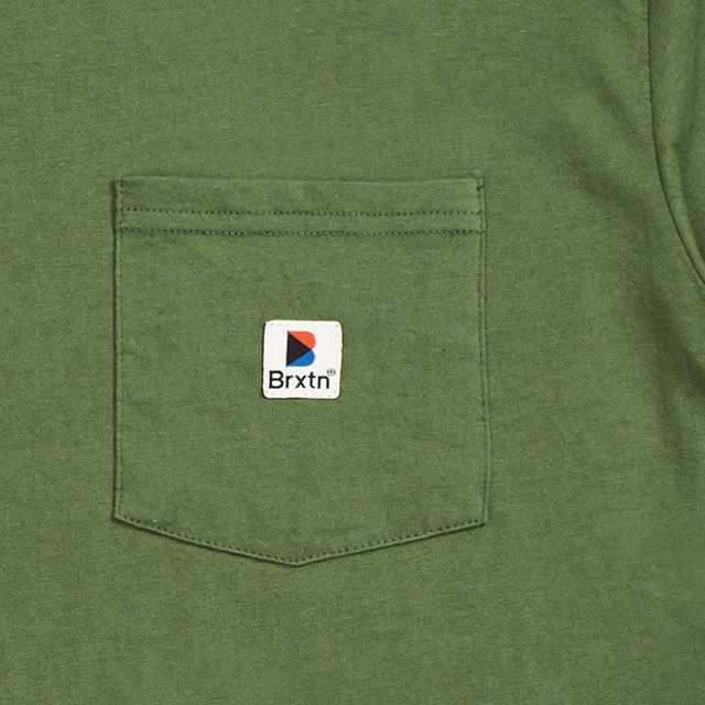 BRIXTON STOWELL S/S POCKET (LEAF)
