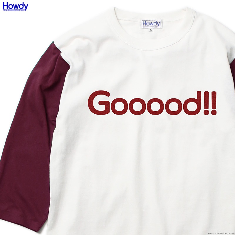 Howdy Gooood BB T (BURGUNDY) [HWD2001-TE04]