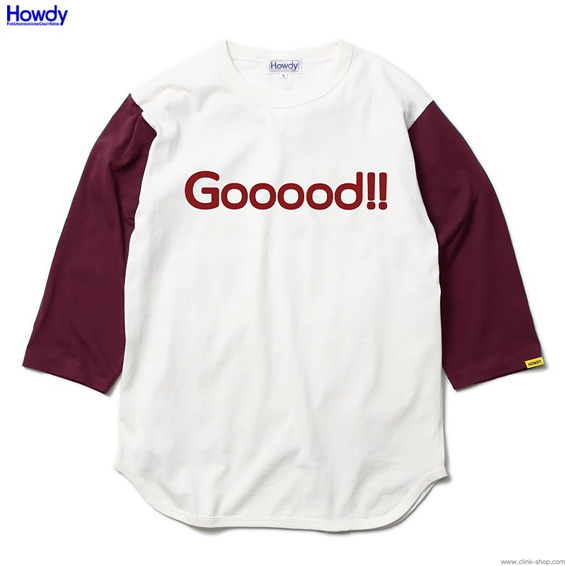 Howdy Gooood BB T (BURGUNDY) [HWD2001-TE04]