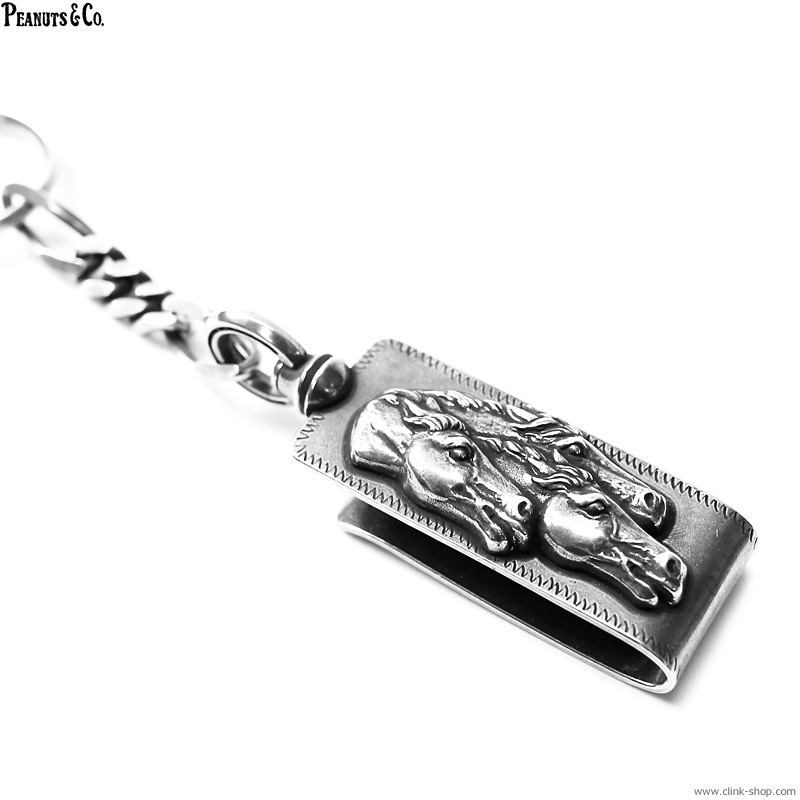 PEANUTS & CO. HORSE CLIP TYPE KEYCHAIN (SLIVER)