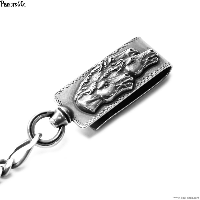 PEANUTS & CO. HORSE CLIP TYPE KEYCHAIN (SLIVER)