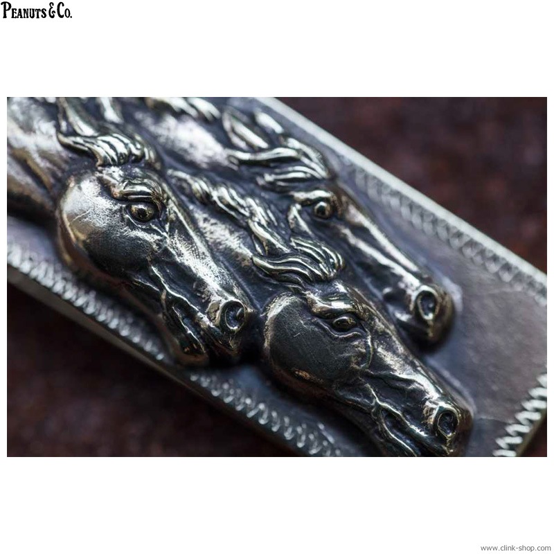 PEANUTS & CO. HORSE CLIP TYPE KEYCHAIN (SLIVER)