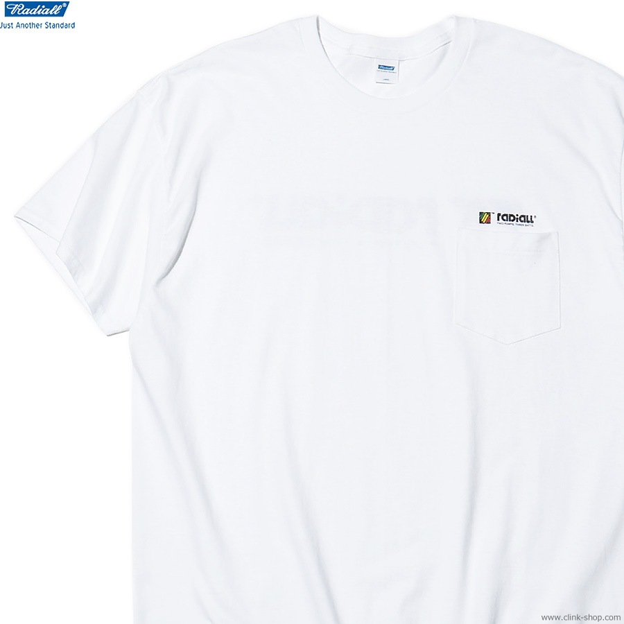 RADIALL DREAD COIL - CREW NECK T-SHIRT S/S (WHITE) [RAD-23SS-TEE001]