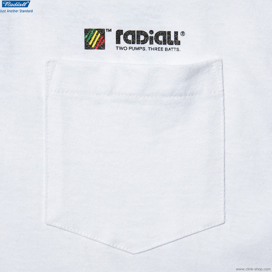 RADIALL DREAD COIL - CREW NECK T-SHIRT S/S (WHITE) [RAD-23SS-TEE001]