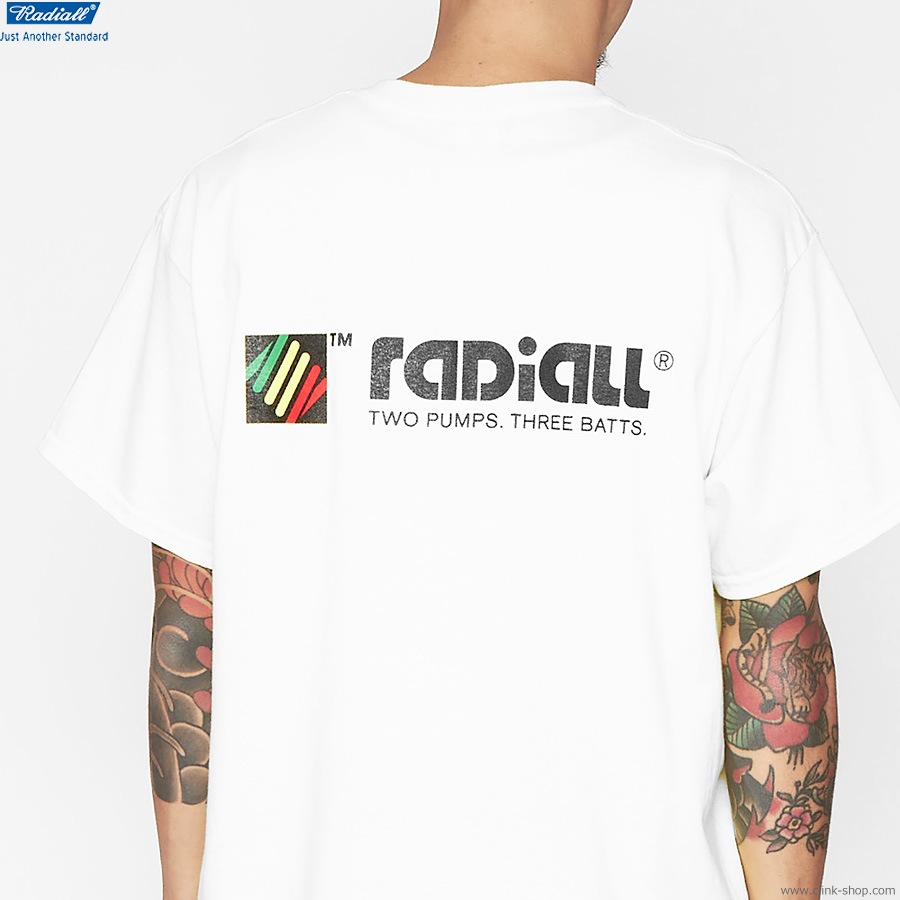 RADIALL DREAD COIL - CREW NECK T-SHIRT S/S (WHITE) [RAD-23SS-TEE001]