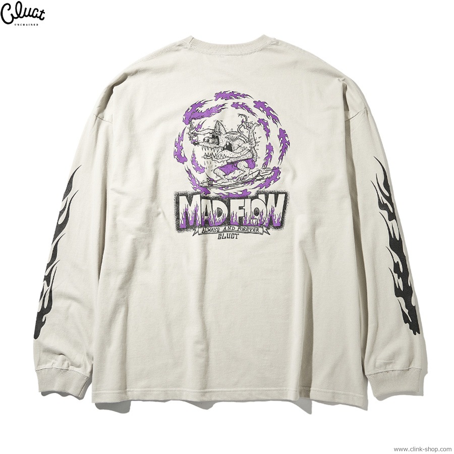 CLUCT MADFLOW [WIDE L/S TEE] (F.GRAY) #05047