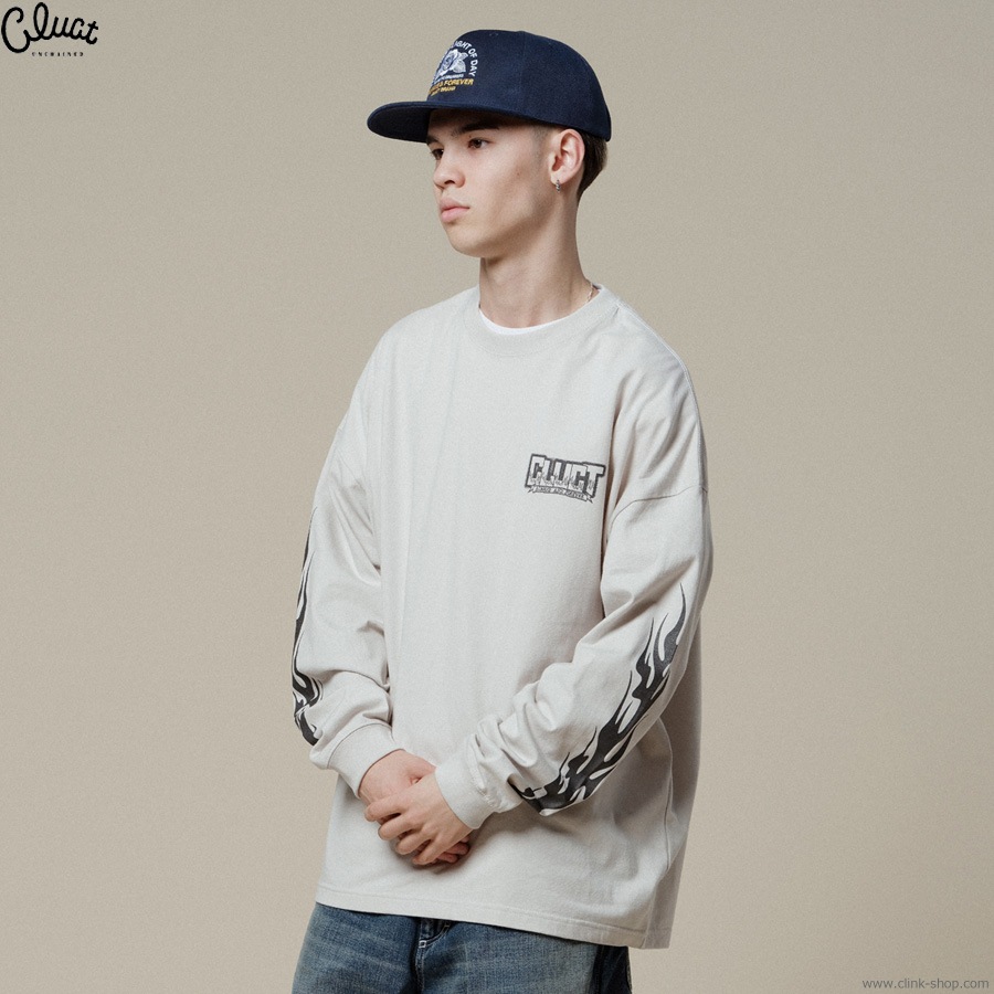 CLUCT MADFLOW [WIDE L/S TEE] (F.GRAY) #05047