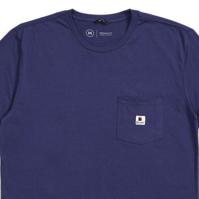 BRIXTON STOWELL S/S POCKET (PATRIOT BLUE)