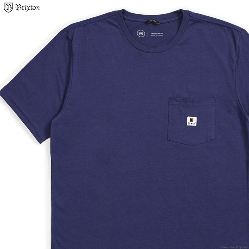 BRIXTON STOWELL S/S POCKET (PATRIOT BLUE)