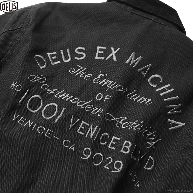 SALE 10OFF DEUS EX MACHINA ADDRESS WORKWEAR JACKET (BLACK)