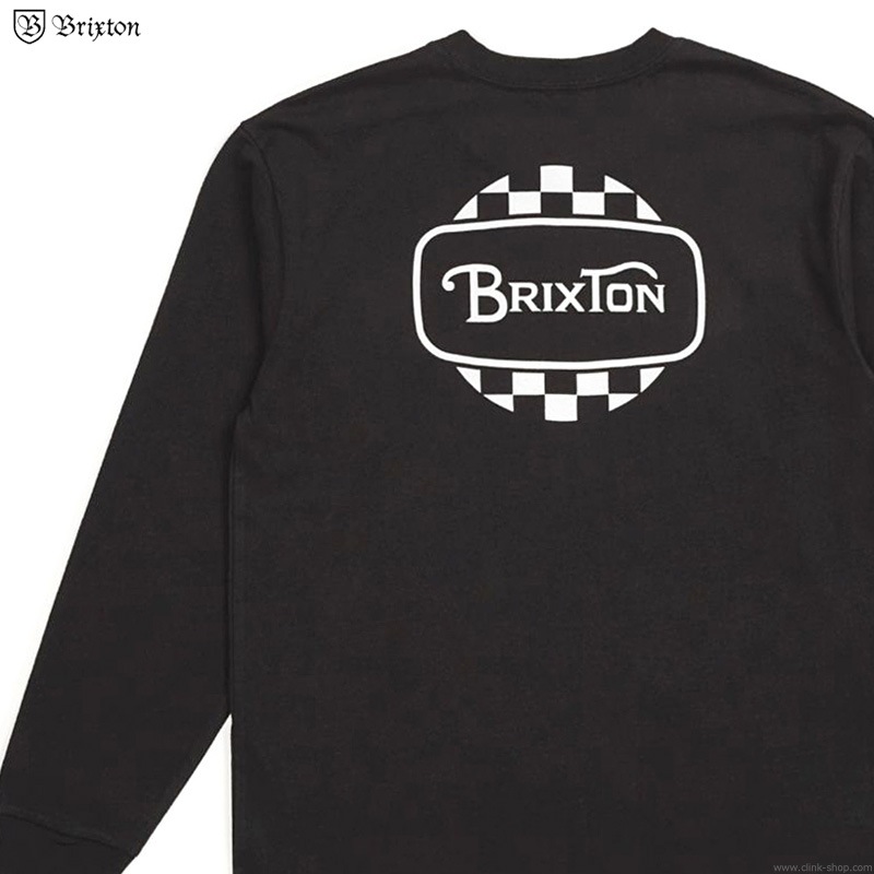 BRIXTON BELLFAST L/S STANDARD TEE (BLACK)