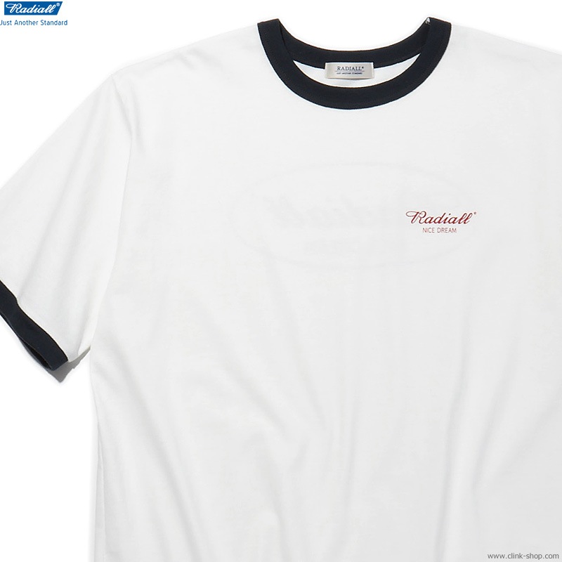 RADIALL OVAL - CREW NECK T-SHIRT S/S (WHITE)