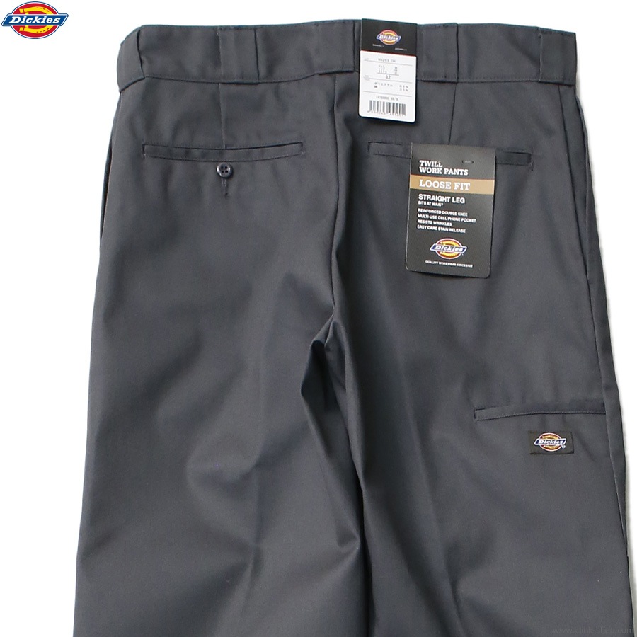 Dickies LOOSE FIT 85283 DOUBLE KNEE WORK PANTS (CHARCOAL)