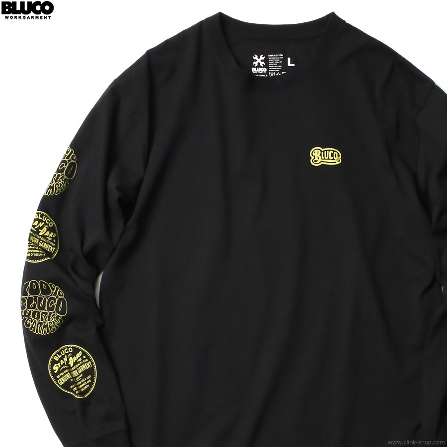 BLUCO PRINT L/S TEE - Old Logo - (BLACK) [141-12-002]