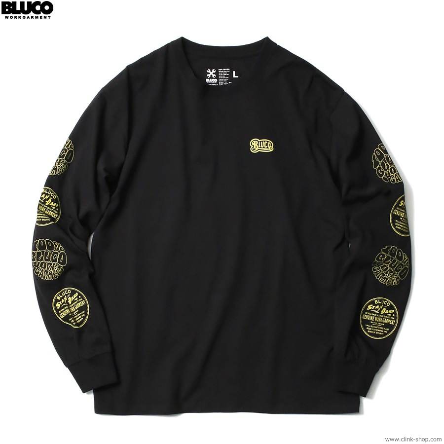 BLUCO PRINT L/S TEE - Old Logo - (BLACK) [141-12-002]