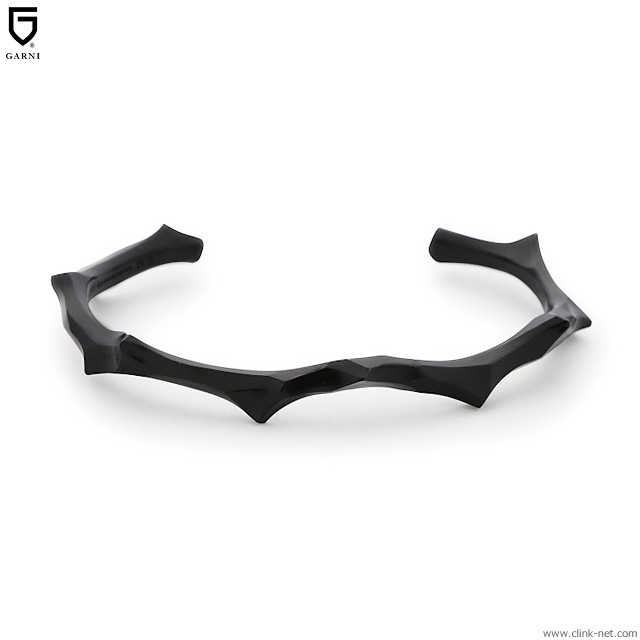 GARNI CUTTING THORN BANGLE - BS - (BLACK) [GB19012]