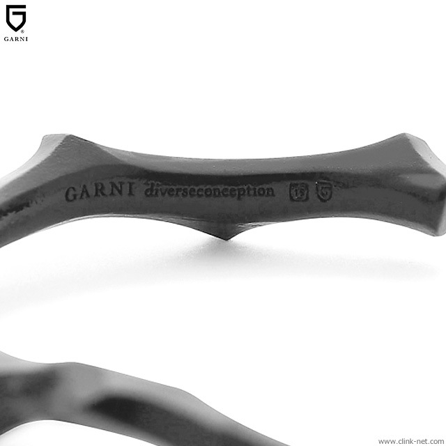 GARNI CUTTING THORN BANGLE - BS - (BLACK) [GB19012]