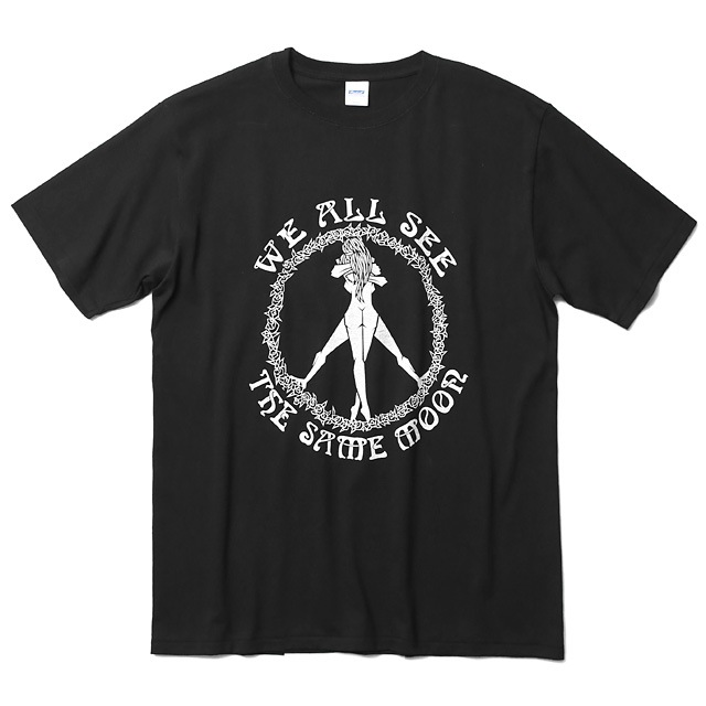RADIALL CIRCLE OF LOVE - CREW NECK T-SHIRT (BLACK)