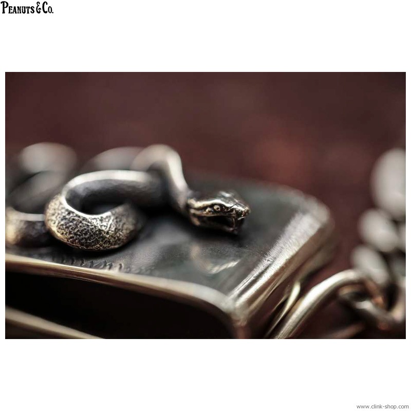 PEANUTS & CO. SNAKE CLIP TYPE KEYCHAIN (BRASS)