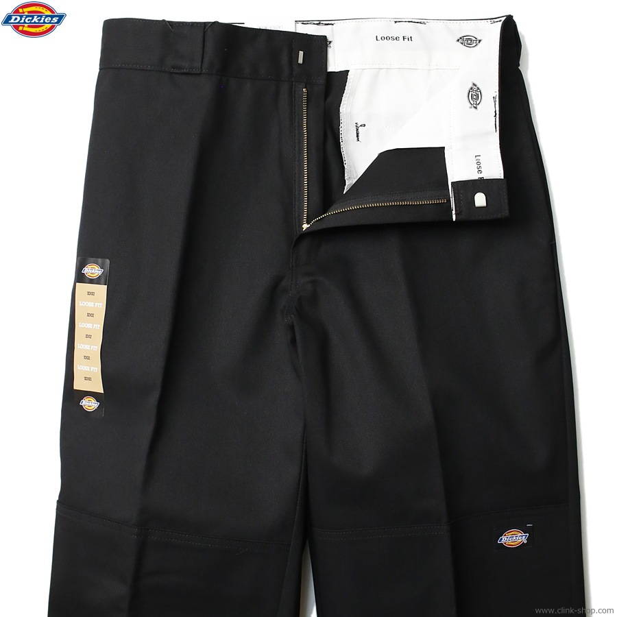 Dickies LOOSE FIT 85283 DOUBLE KNEE WORK PANTS (BLACK)