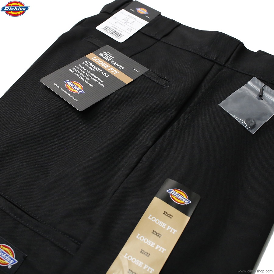 CLINK｜Dickies LOOSE FIT 85283 DOUBLE KNEE WORK PANTS (BLACK