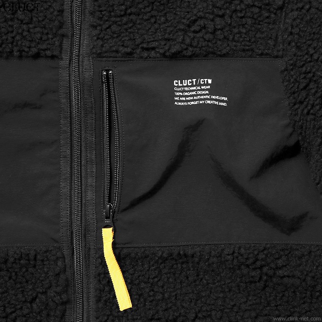 CLUCT CTW-FLEECE JKT (BLACK) #03067