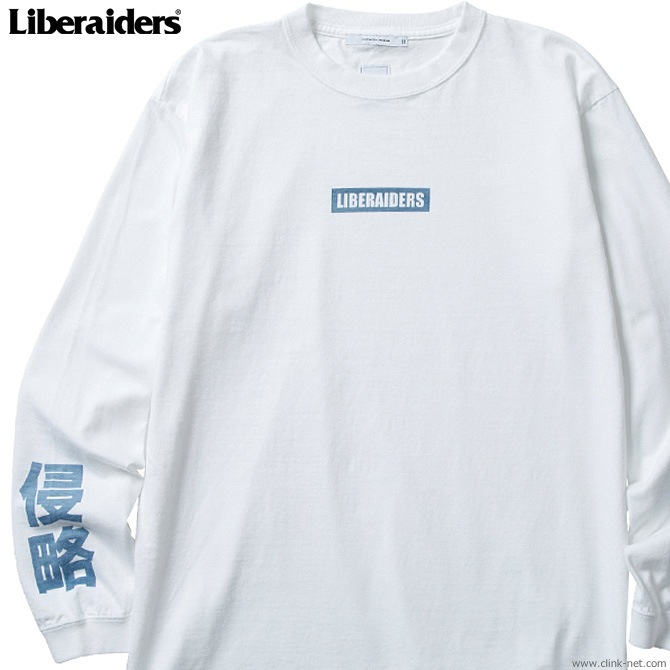 LIBERAIDERS LOGO L/S TEE (WHITE) #77501