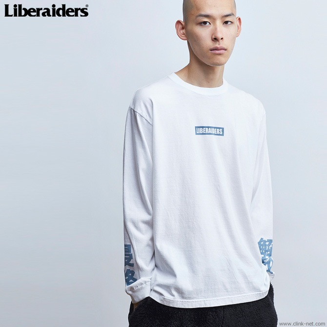 LIBERAIDERS LOGO L/S TEE (WHITE) #77501