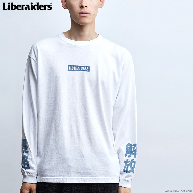LIBERAIDERS LOGO L/S TEE (WHITE) #77501