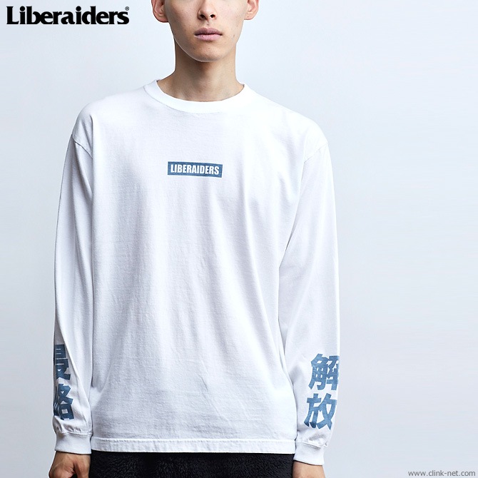 LIBERAIDERS LOGO L/S TEE (WHITE) #77501