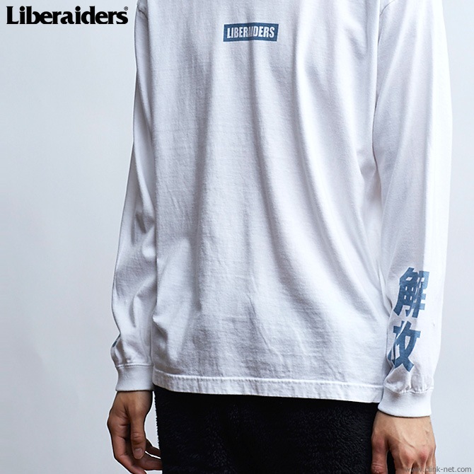 LIBERAIDERS LOGO L/S TEE (WHITE) #77501