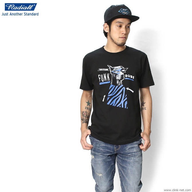 RADIALL ATOMIC DOG - CREW NECK T-SHIRT (BLACK)