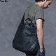 PEANUTS & CO. �� ADDICT CLOTHES JAPAN WAXED COTTON NEWS PAPER BAG (BLACK)