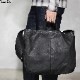 PEANUTS & CO. �� ADDICT CLOTHES JAPAN WAXED COTTON NEWS PAPER BAG (BLACK)