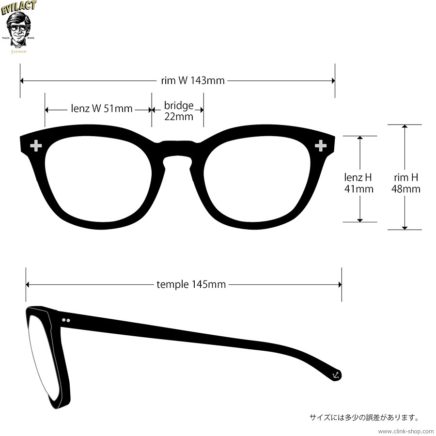 EVILACT EYEWEAR YALE II - CLEAR/COLOR PHOTOCHROMIC BLUE LENS [EAE24-02-11]